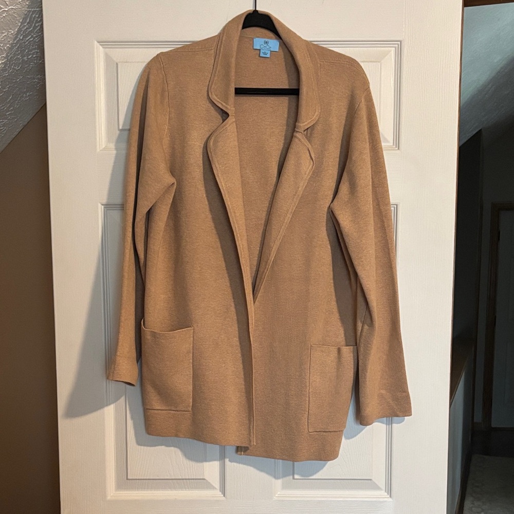 CeCe Women's Camel Open Front Blazer